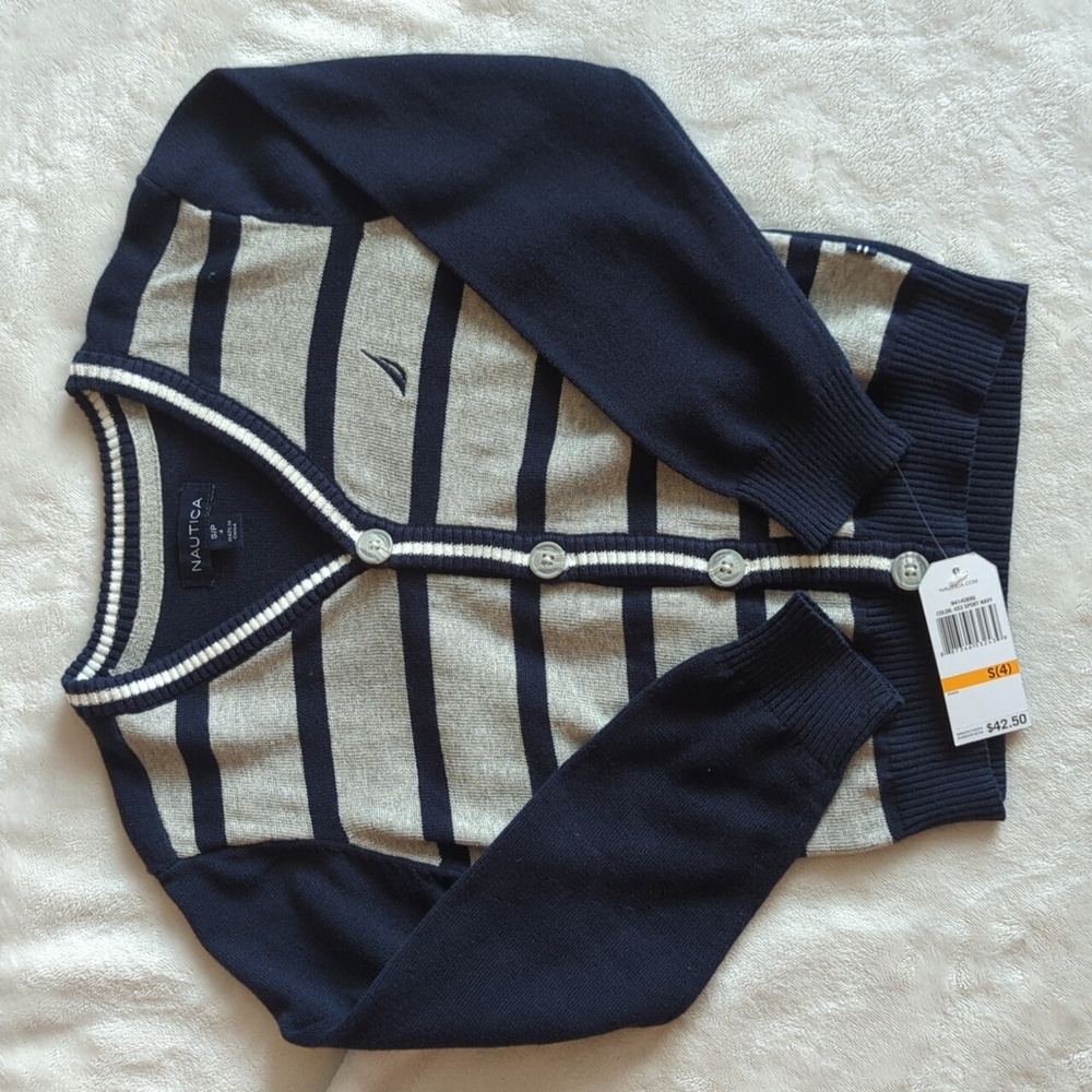 Boys Nautica Cardigan Sz4T